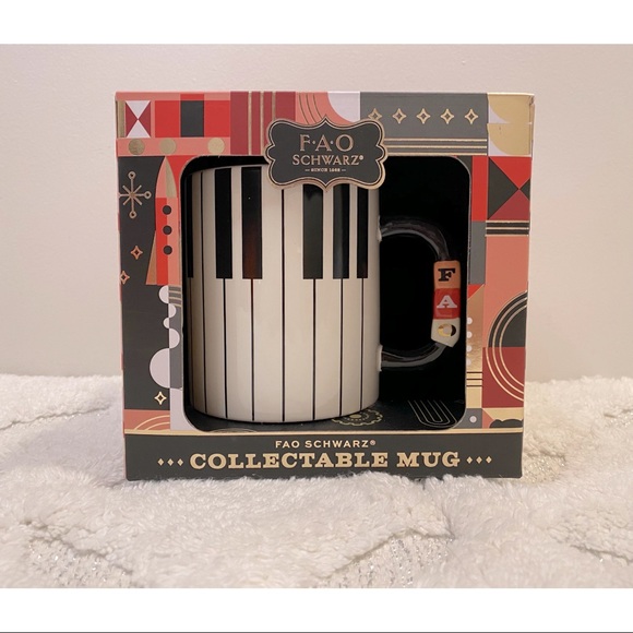 FAO SCHWARZ Piano Keys Collectable Mug - Picture 1 of 2